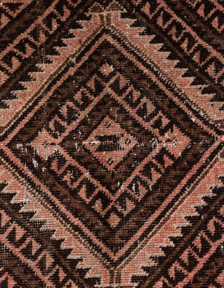 Detail image of  3' 10 x 6' 7  Hand Knotted Ultra Vintage Persian Wool Rug