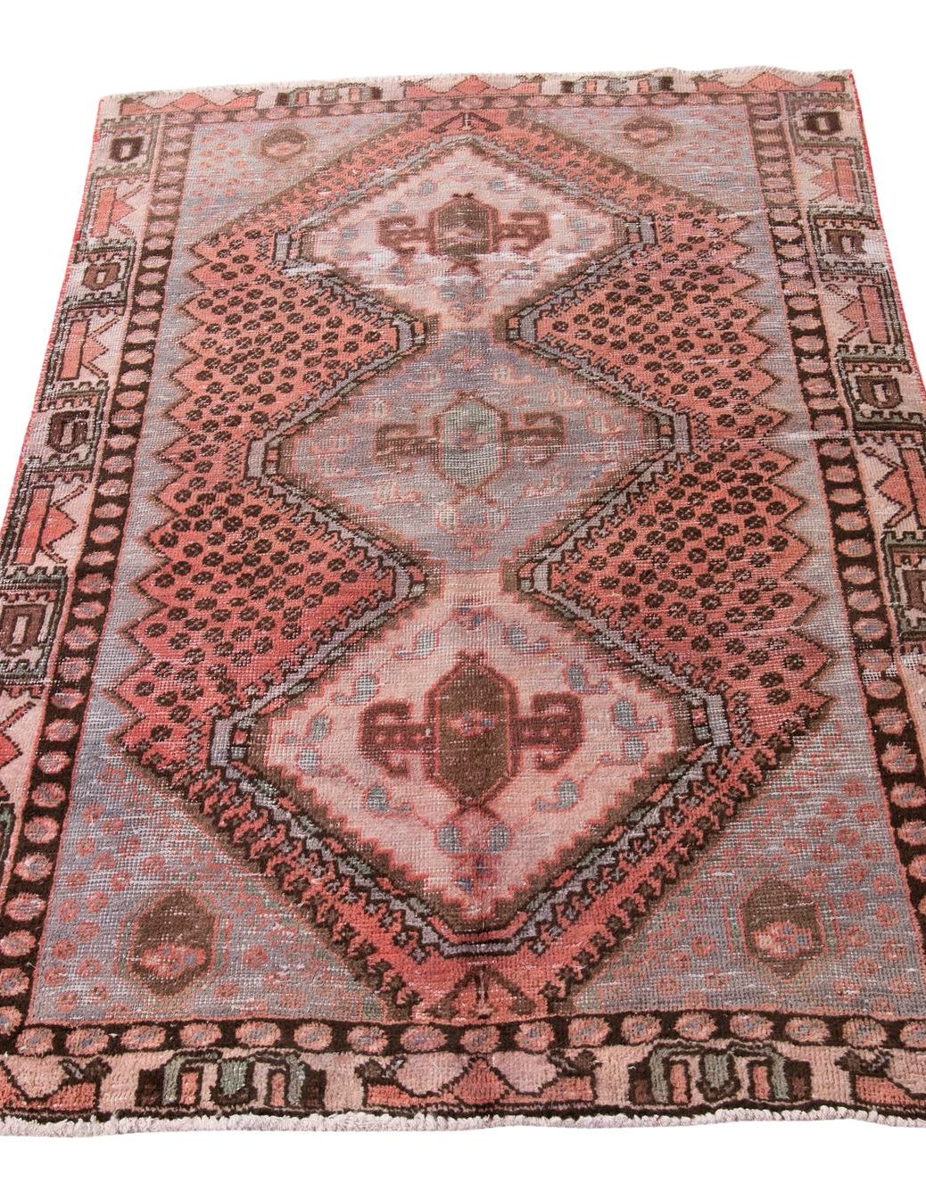Rust Red 4' 5 x 6' 3 Hand Knotted Ultra Vintage Persian Wool Rug | Rugs.com