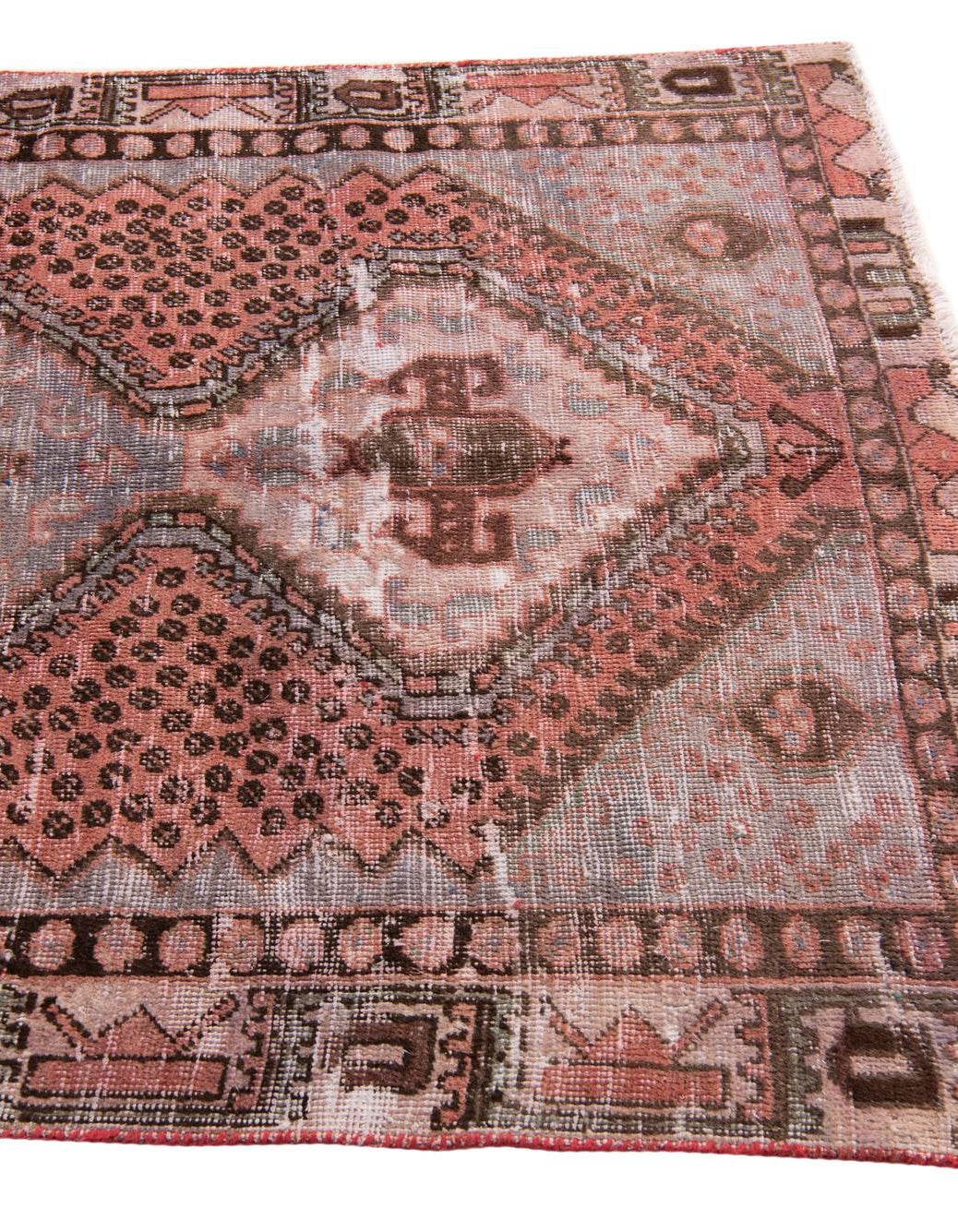 Rust Red 4' 5 x 6' 3 Hand Knotted Ultra Vintage Persian Wool Rug | Rugs.com