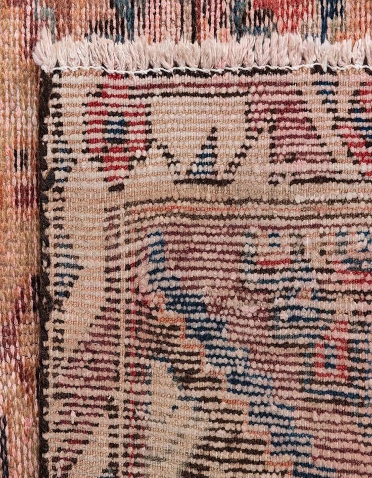 Detail image of  3' 5 x 4' 8  Hand Knotted Ultra Vintage Persian Wool Rug