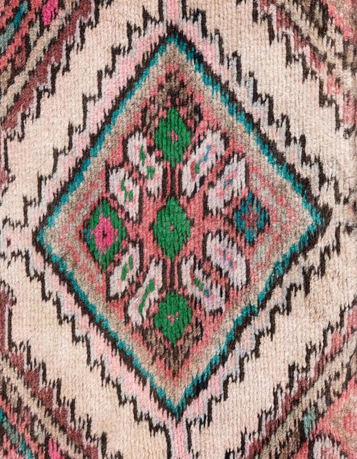 Detail image of  2' 6 x 5'  Hand Knotted Ultra Vintage Persian Wool Rug