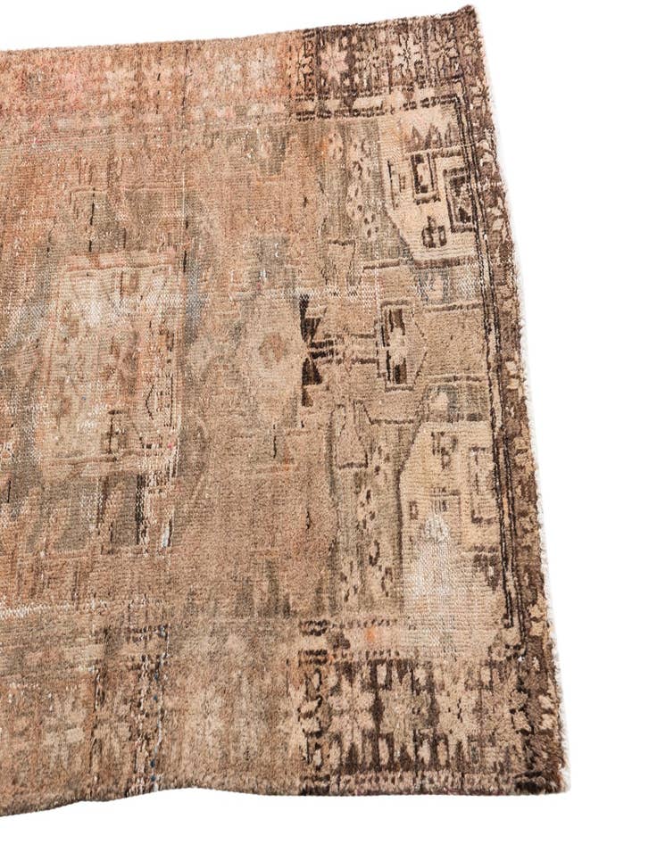 Detail image of  3' 2 x 4' 10  Hand Knotted Ultra Vintage Persian Wool Rug