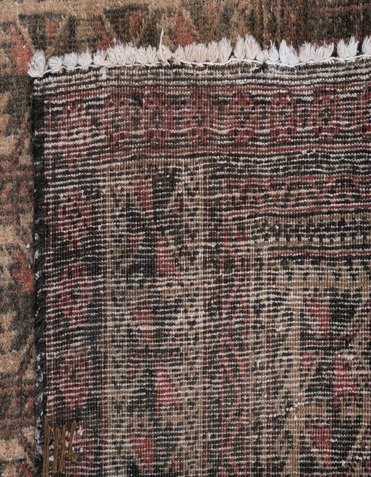 Detail image of  2' 8 x 4' 7  Hand Knotted Ultra Vintage Persian Wool Rug