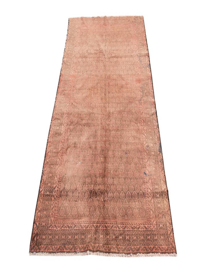 Detail image of  3' 10 x 6' 6  Hand Knotted Ultra Vintage Persian Wool Rug