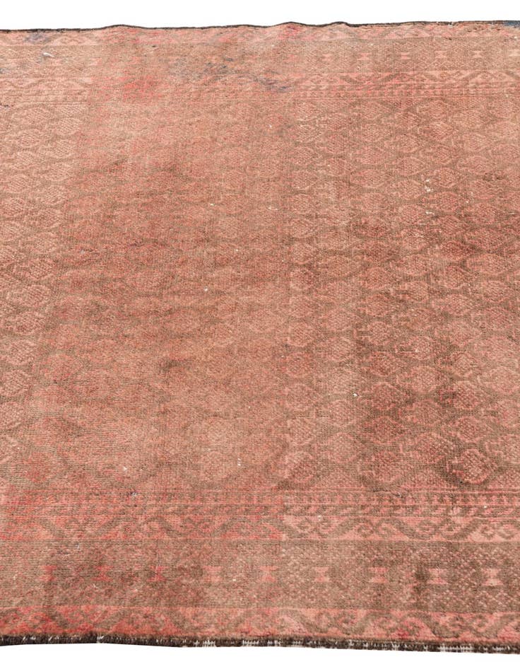 Detail image of  3' 10 x 6' 6  Hand Knotted Ultra Vintage Persian Wool Rug