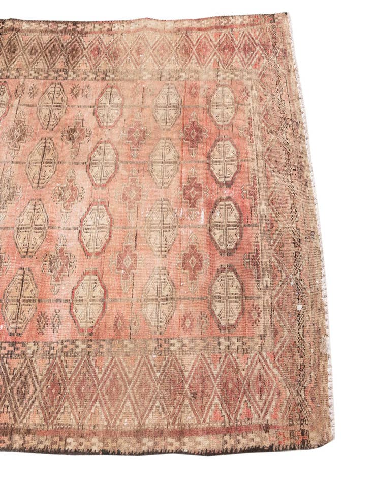 Detail image of  3' 5 x 5' 8  Hand Knotted Ultra Vintage Persian Wool Rug