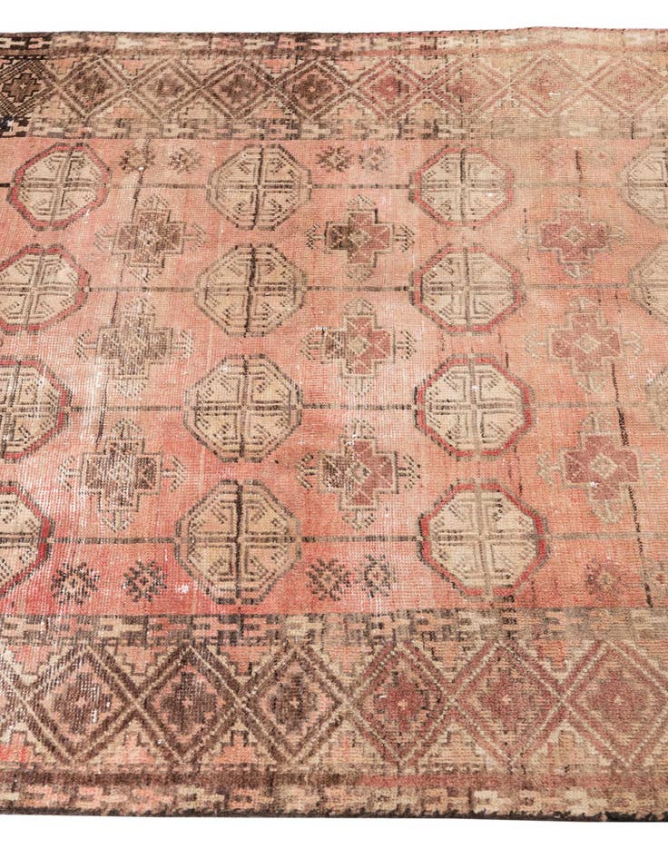 Detail image of  3' 5 x 5' 8  Hand Knotted Ultra Vintage Persian Wool Rug