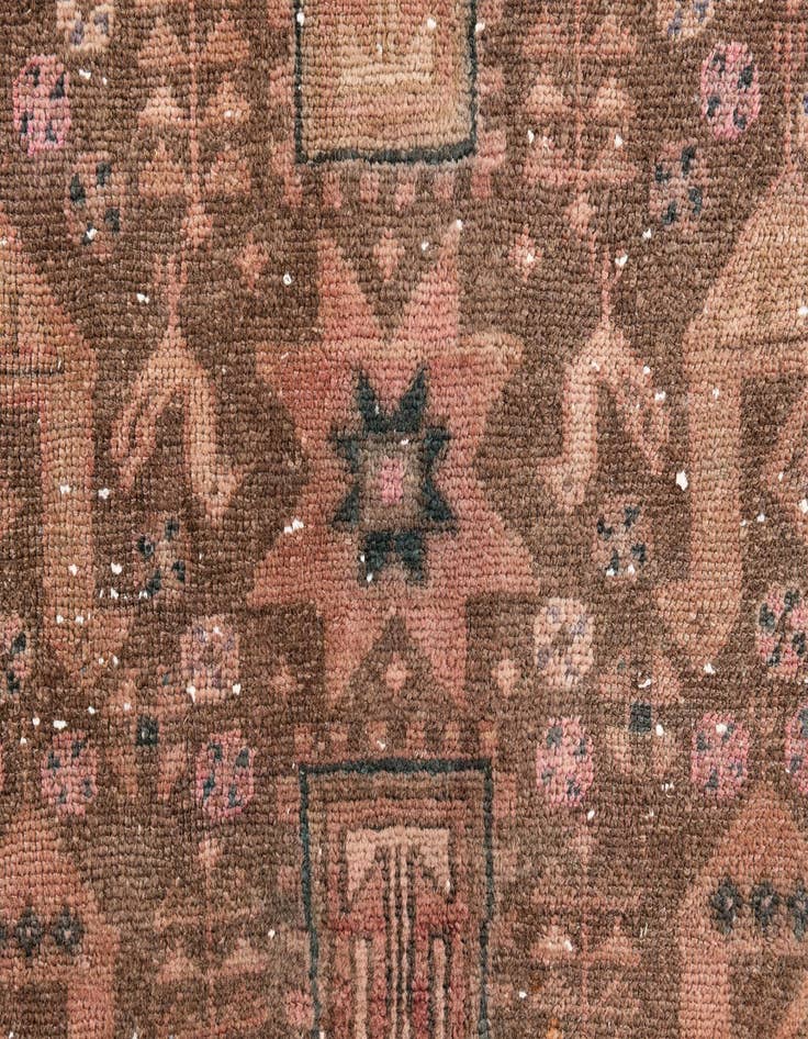 Detail image of  4' 1 x 5' 10  Hand Knotted Ultra Vintage Persian Wool Rug