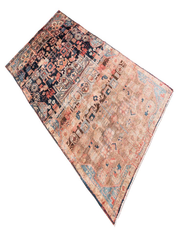 Detail image of  3' 7 x 6' 7  Hand Knotted Ultra Vintage Persian Wool Rug