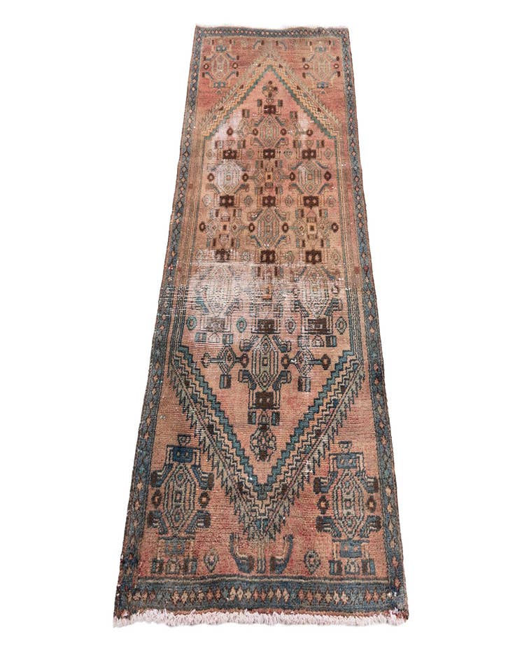 Detail image of  2' 8 x 5' 4  Hand Knotted Ultra Vintage Persian Wool Rug