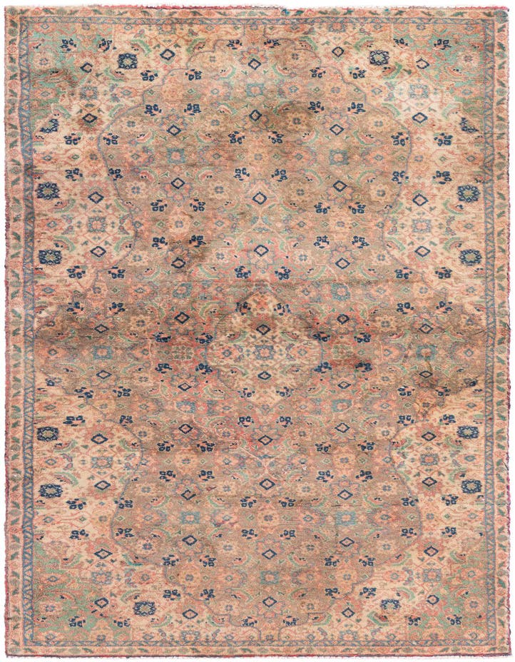  3' 2 x 6'  Hand Knotted Ultra Vintage Persian W...