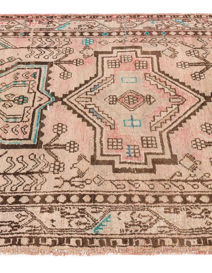 Detail image of  4' 3 x 6' 8  Hand Knotted Ultra Vintage Persian Wool Rug