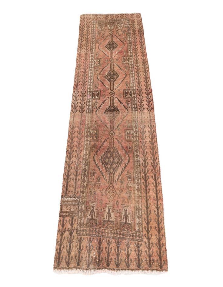 Detail image of  2' 8 x 5' 3  Hand Knotted Ultra Vintage Persian Wool Rug