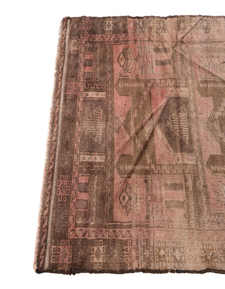 Detail image of  2' 10 x 4' 9  Hand Knotted Ultra Vintage Persian Wool Rug
