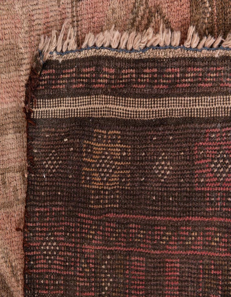 Detail image of  2' 10 x 4' 9  Hand Knotted Ultra Vintage Persian Wool Rug