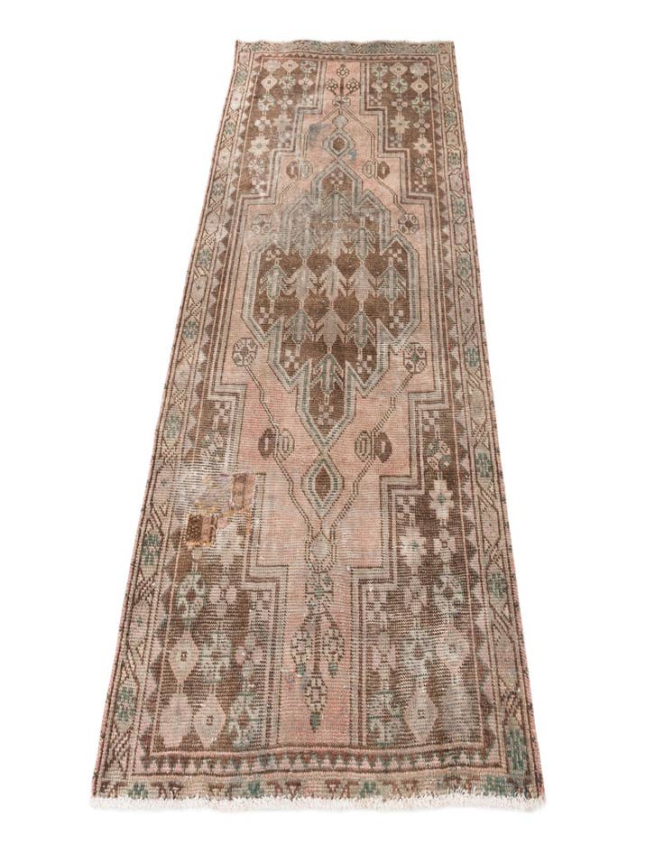 Detail image of  3' 10 x 6' 7  Hand Knotted Ultra Vintage Persian Wool Rug