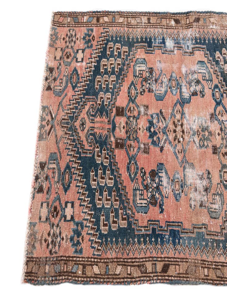 Detail image of  2' 9 x 5' 5  Hand Knotted Ultra Vintage Persian Wool Rug