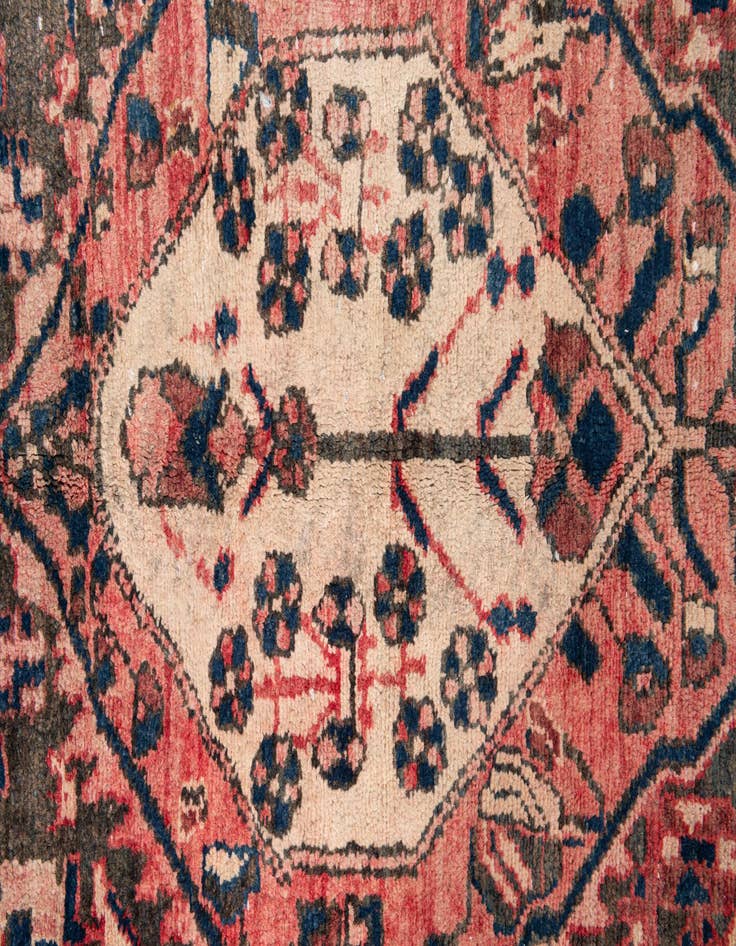 Detail image of  5' 3 x 9' 1  Hand Knotted Ultra Vintage Persian Wool Rug