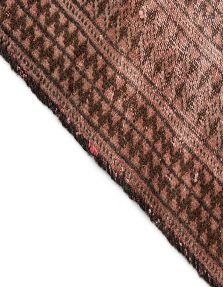 Detail image of  4' 2 x 6' 2  Hand Knotted Ultra Vintage Persian Wool Rug