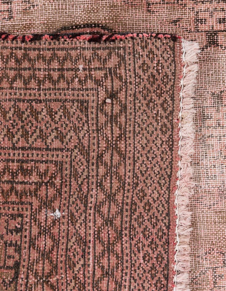 Detail image of  4' 2 x 6' 2  Hand Knotted Ultra Vintage Persian Wool Rug