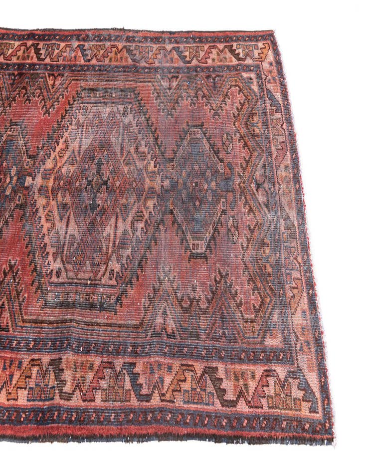 Detail image of  4' 4 x 6' 5  Hand Knotted Ultra Vintage Persian Wool Rug