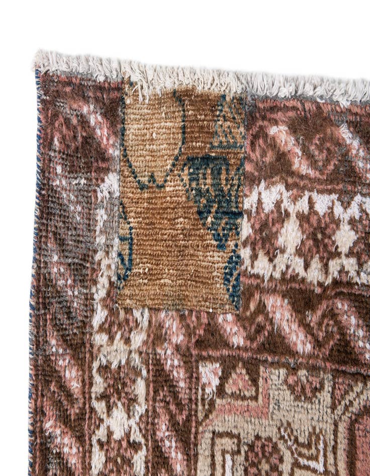 Detail image of  5' 2 x 7' 2  Hand Knotted Ultra Vintage Persian Wool Rug