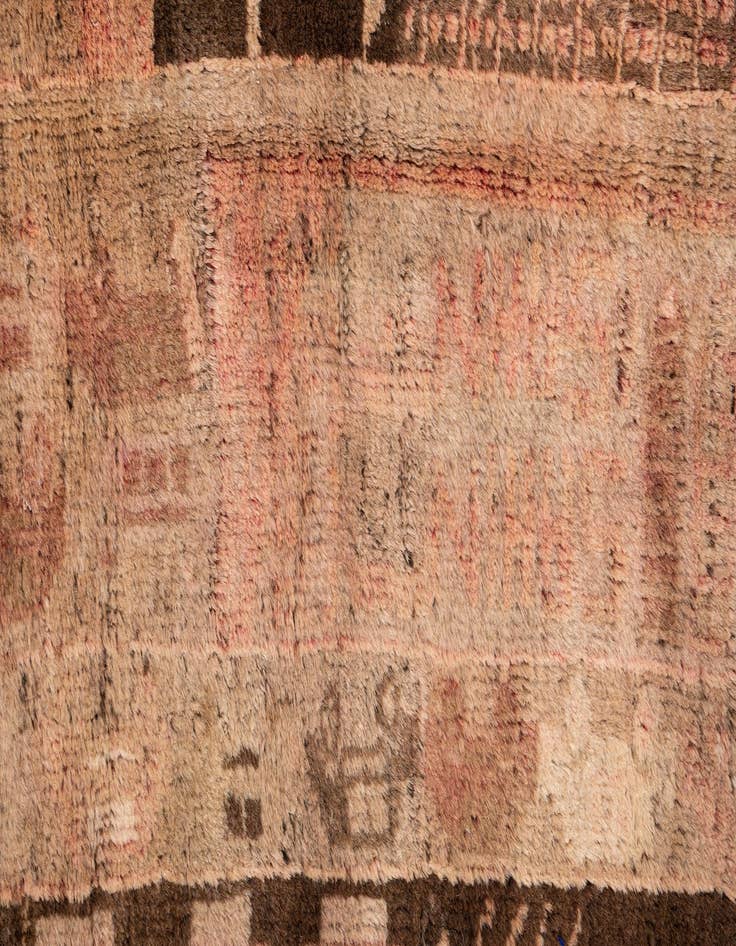 Detail image of  3' x 4' 6  Hand Knotted Ultra Vintage Persian Wool Rug