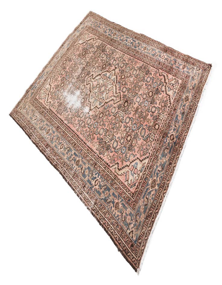 Detail image of  5' x 6' 8  Hand Knotted Ultra Vintage Persian Wool Rug