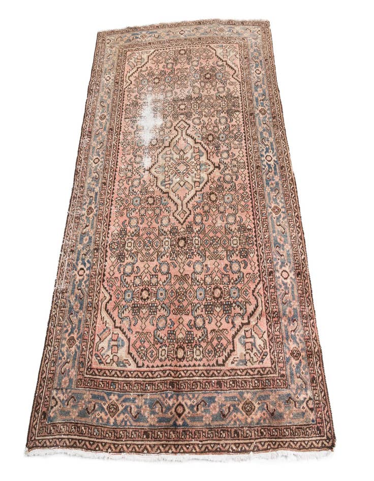 Detail image of  5' x 6' 8  Hand Knotted Ultra Vintage Persian Wool Rug