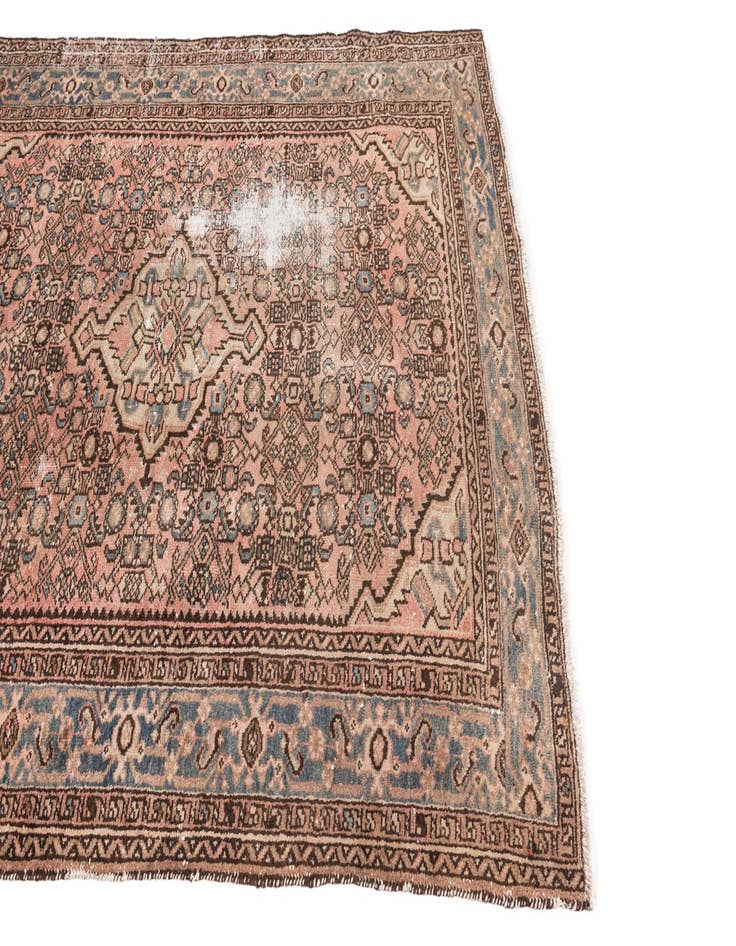 Detail image of  5' x 6' 8  Hand Knotted Ultra Vintage Persian Wool Rug