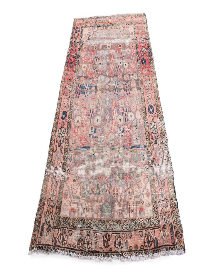 Detail image of  3' 10 x 6' 5  Hand Knotted Ultra Vintage Persian Wool Rug