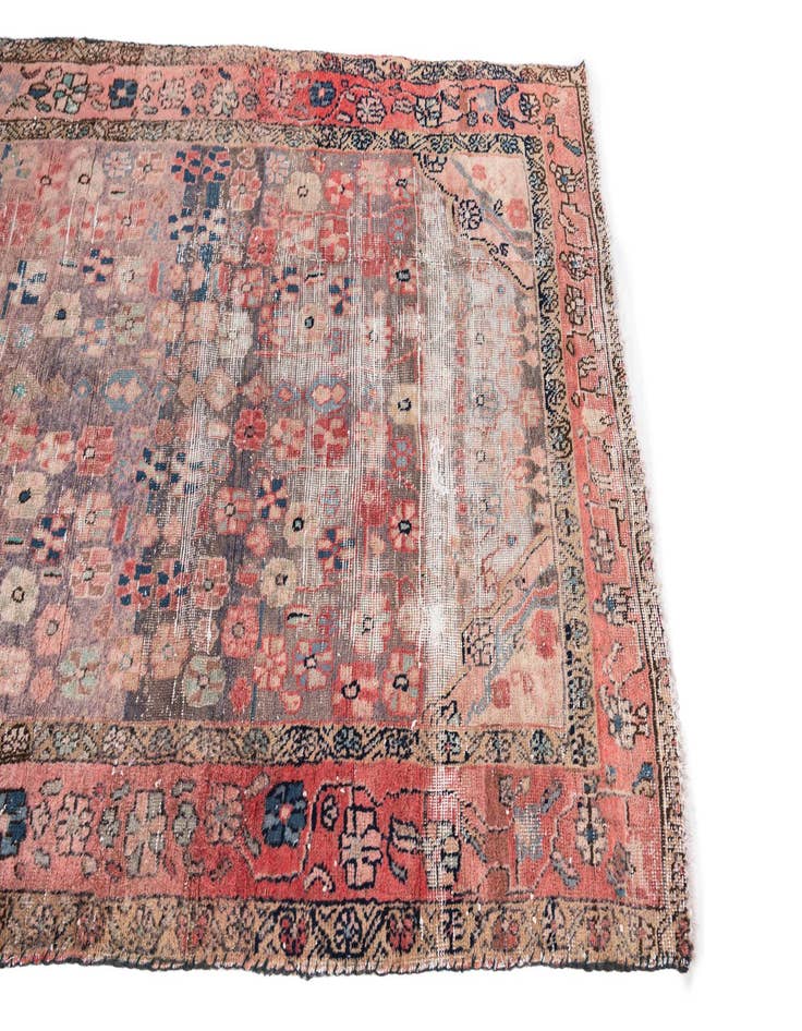 Detail image of  3' 10 x 6' 5  Hand Knotted Ultra Vintage Persian Wool Rug