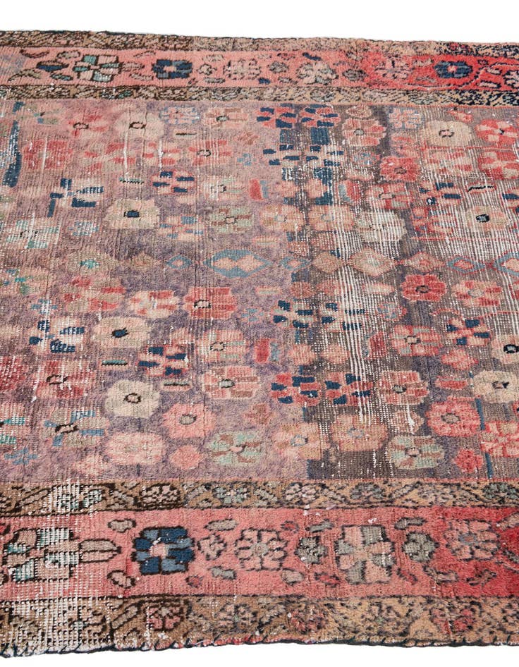 Detail image of  3' 10 x 6' 5  Hand Knotted Ultra Vintage Persian Wool Rug