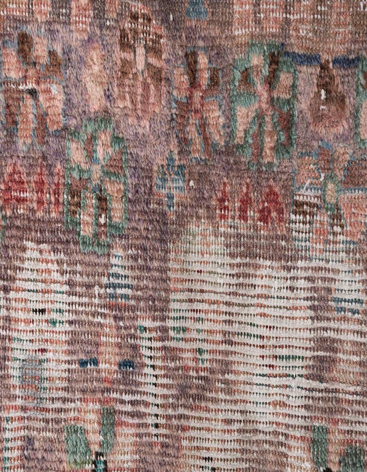 Detail image of  3' 10 x 6' 5  Hand Knotted Ultra Vintage Persian Wool Rug