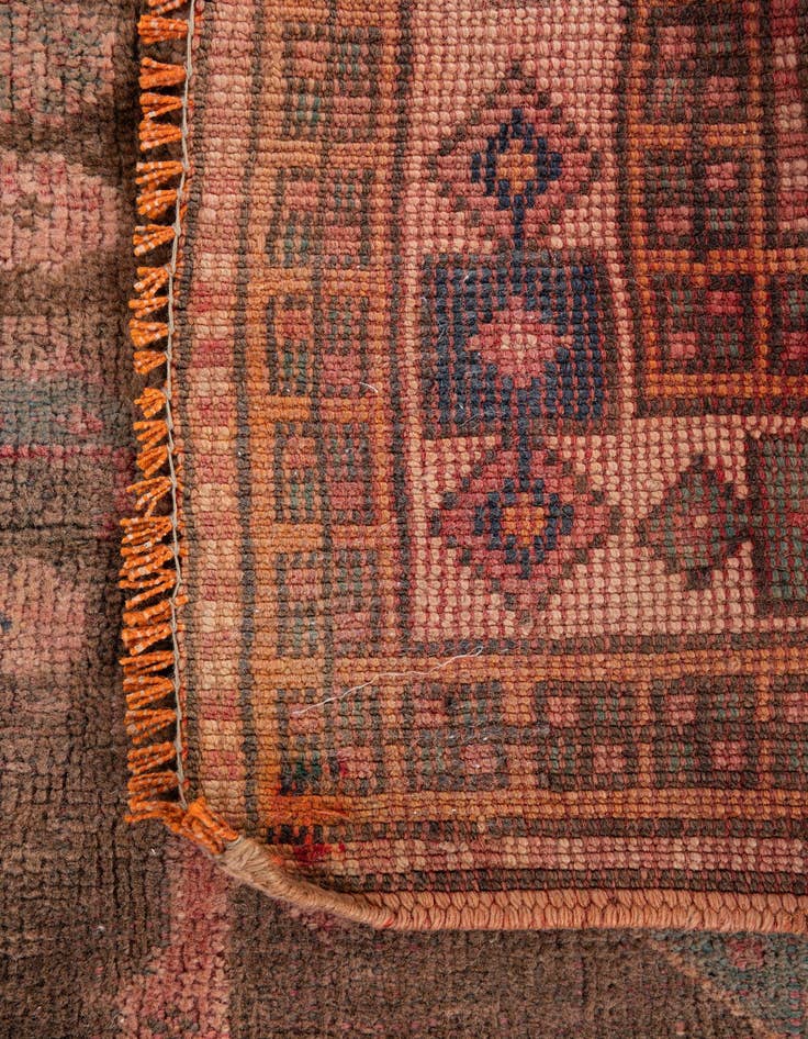 Detail image of  4' 2 x 6' 1  Hand Knotted Ultra Vintage Persian Wool Rug