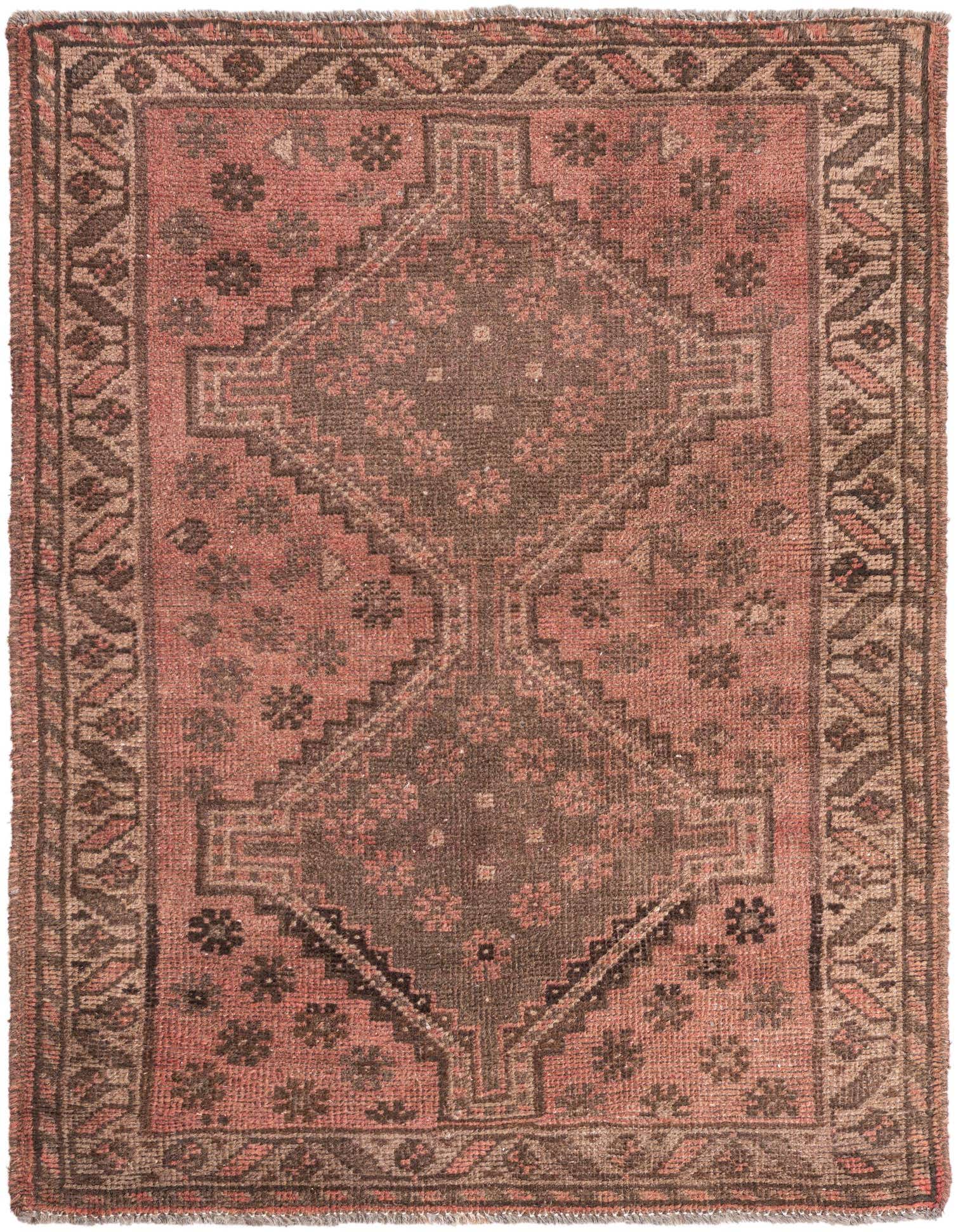 Primary image  3' 6 x 4' 9  Hand Knotted Ultra Vintage Persian Wool Rug