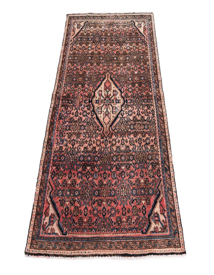 Detail image of  3' 10 x 5'  Hand Knotted Ultra Vintage Persian Wool Rug