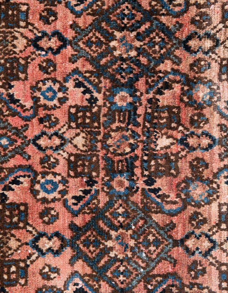 Detail image of  3' 10 x 5'  Hand Knotted Ultra Vintage Persian Wool Rug