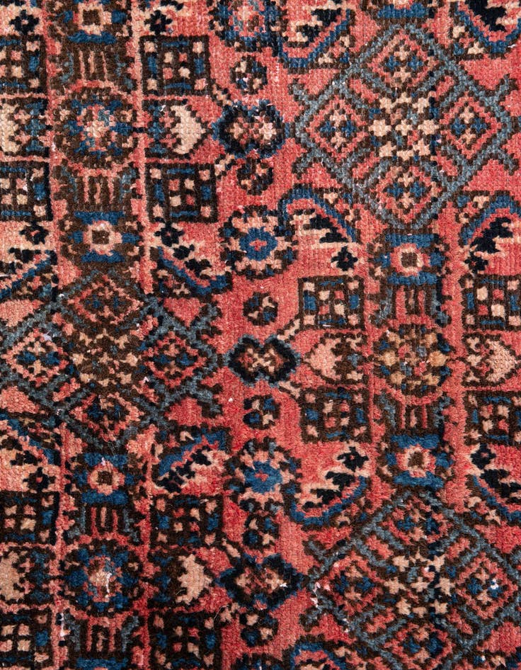 Detail image of  3' 10 x 5'  Hand Knotted Ultra Vintage Persian Wool Rug