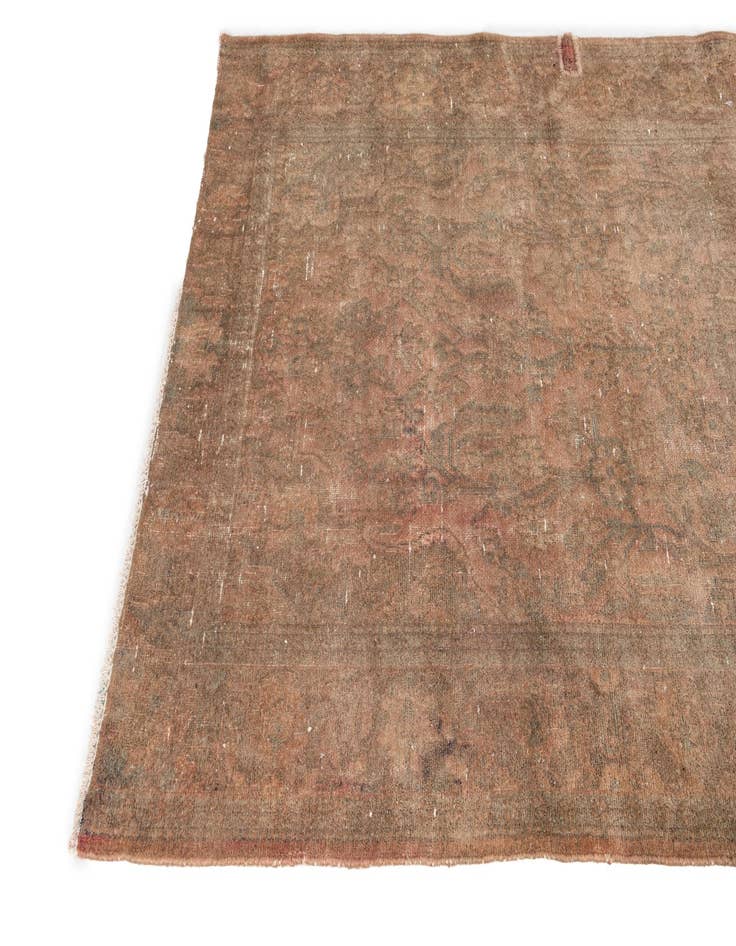 Detail image of  4' 2 x 6' 1  Hand Knotted Ultra Vintage Persian Wool Rug