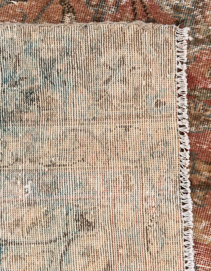 Detail image of  6' 6 x 10' 8  Hand Knotted Ultra Vintage Persian Wool Rug