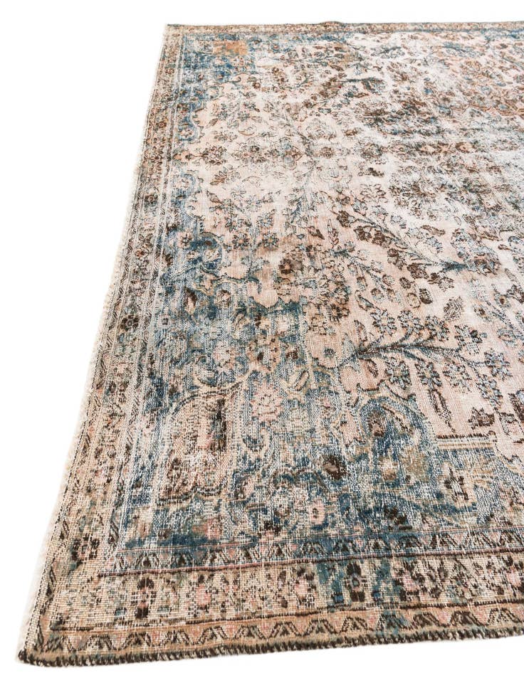 Detail image of  7' 10 x 10' 7  Hand Knotted Ultra Vintage Persian Wool Rug