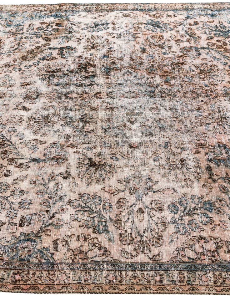 Detail image of  7' 10 x 10' 7  Hand Knotted Ultra Vintage Persian Wool Rug