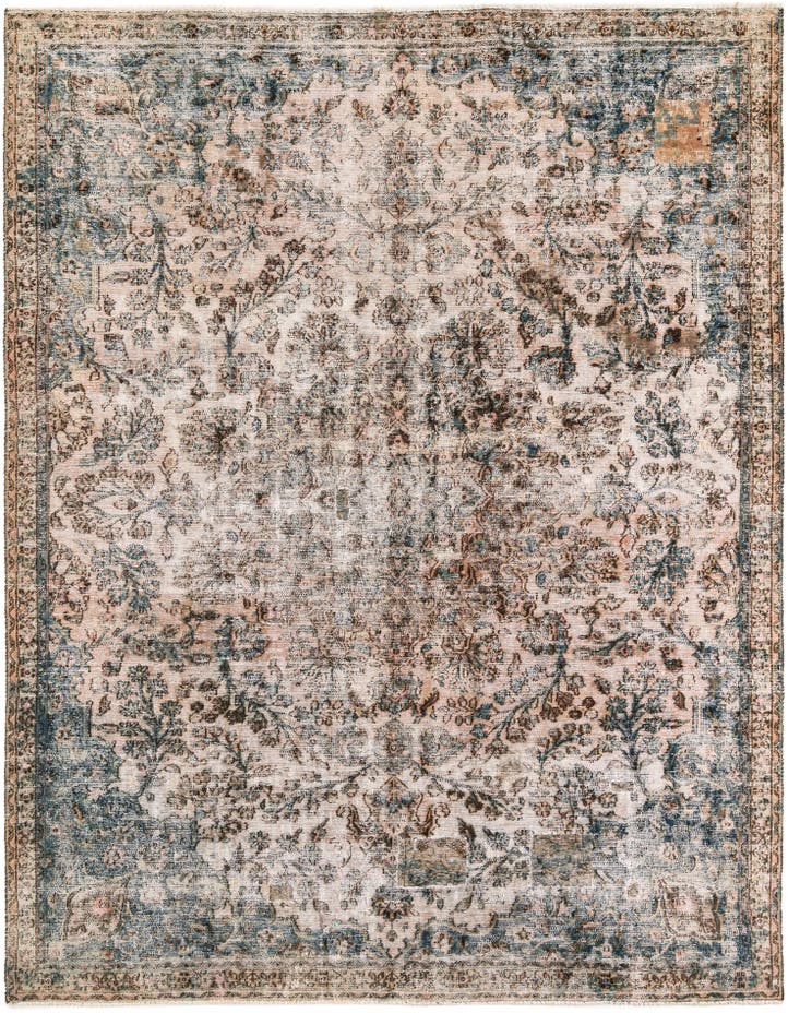  7' 10 x 10' 7  Hand Knotted Ultra Vintage Persian W...
