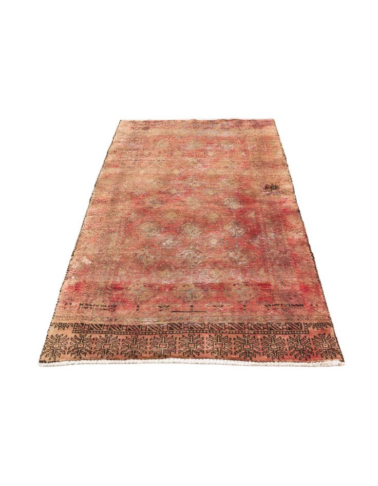 Detail image of  2' 9 x 4' 10  Hand Knotted Ultra Vintage Persian Wool Rug