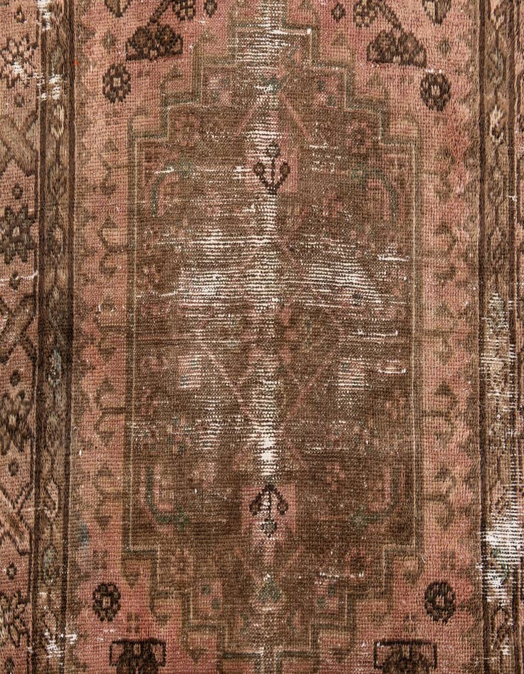 Detail image of  3' 5 x 5' 10  Hand Knotted Ultra Vintage Persian Wool Rug