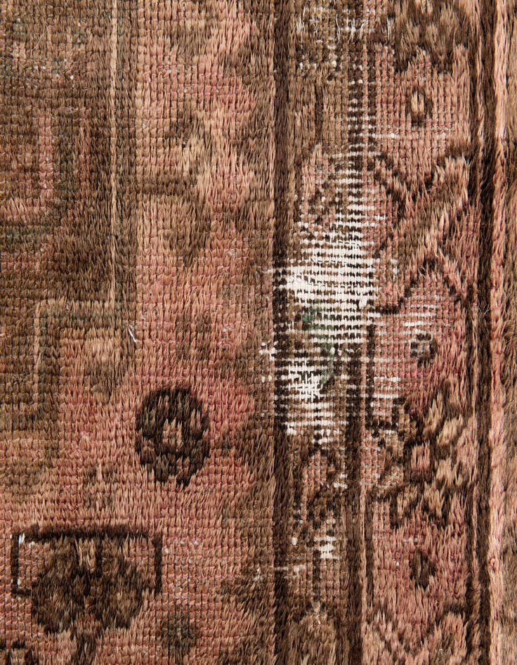 Detail image of  3' 5 x 5' 10  Hand Knotted Ultra Vintage Persian Wool Rug