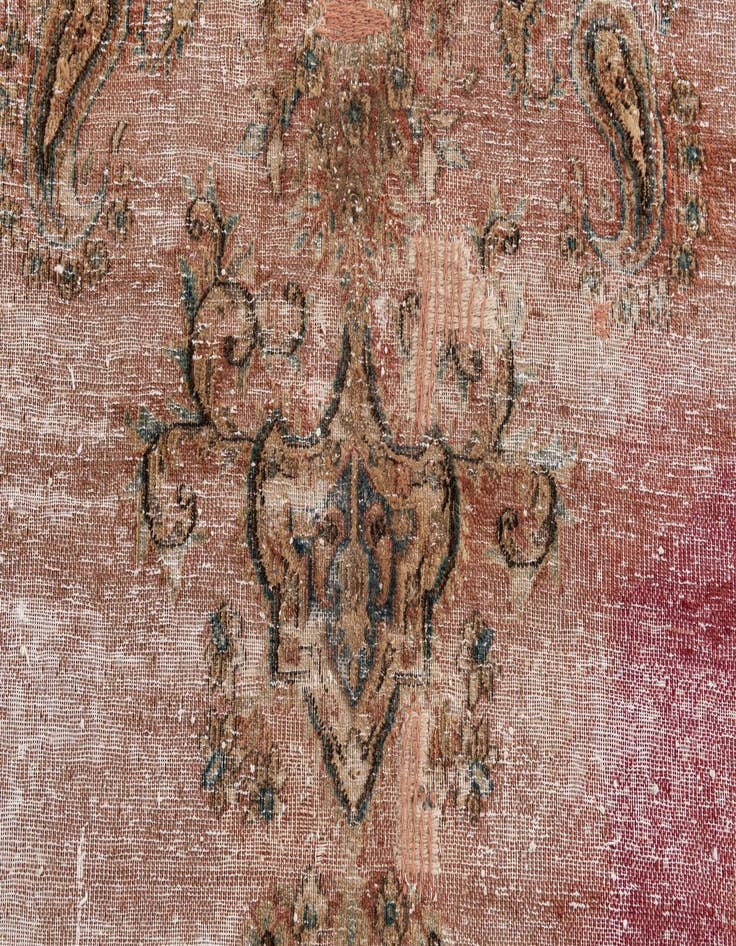 Detail image of  7' x 10' 10  Hand Knotted Ultra Vintage Persian Wool Rug
