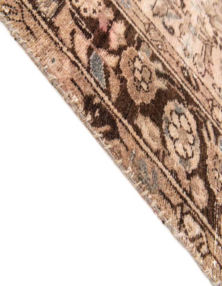 Detail image of  4' 9 x 7'  Hand Knotted Ultra Vintage Persian Wool Rug