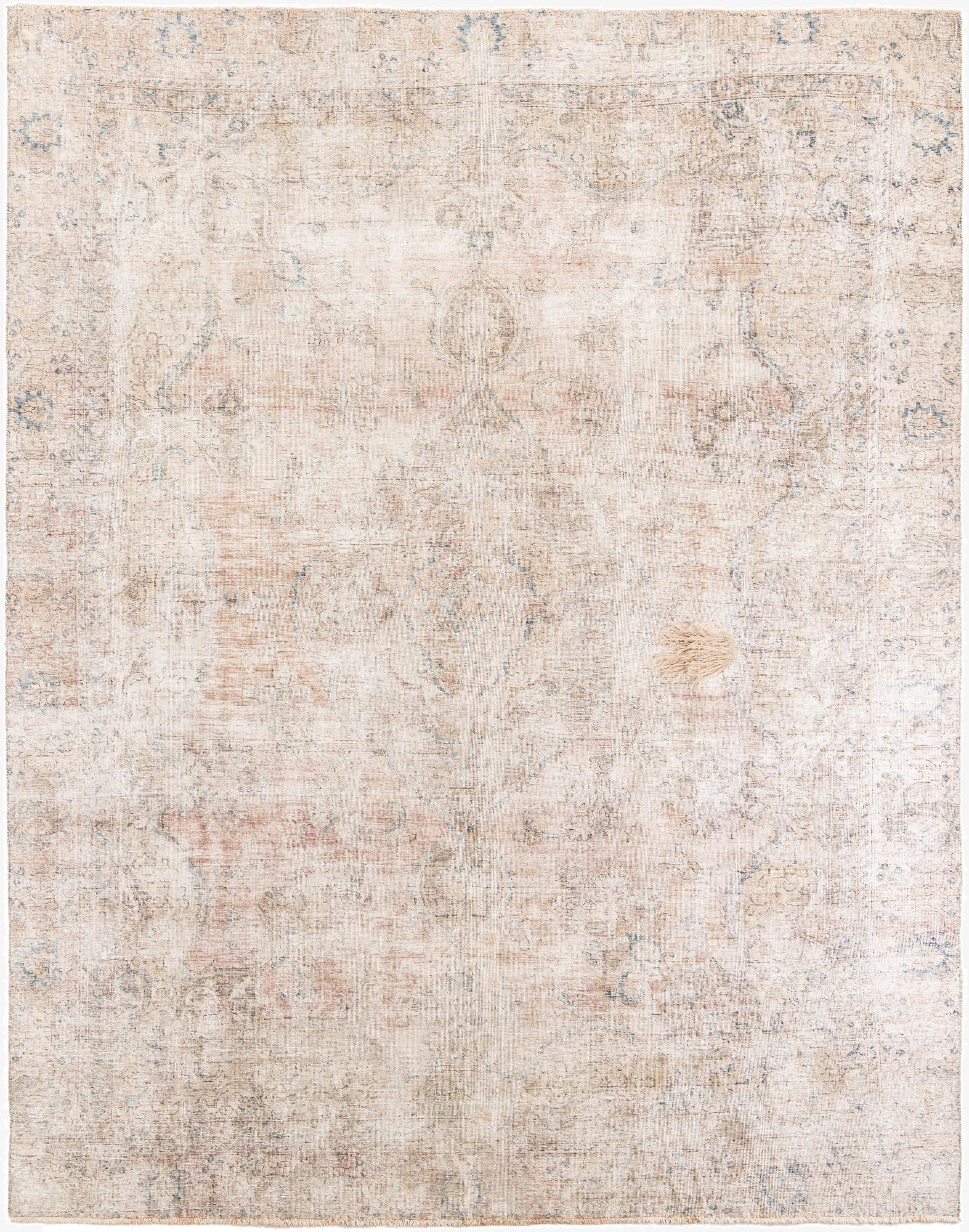  8' 6 x 10' 10  Hand Knotted Ultra Vintage Persian Wool Rug